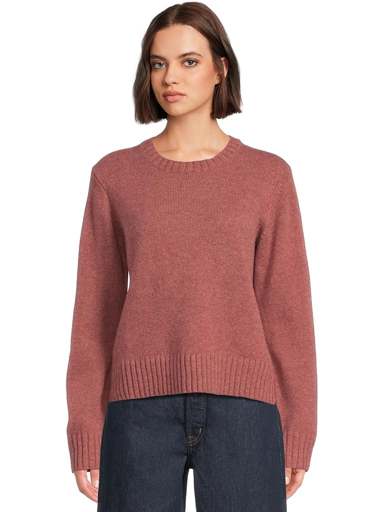 Pink Pendleton Relaxed Shetland Collection Crew Sweater