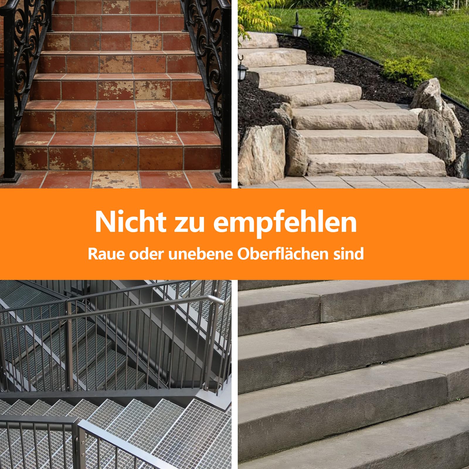 Priksia Lot de 15 tapis d'escalier antidérapants - 15 x 80 cm - Transparent - Auto-adhésif - Imperméable - Antidérapant - Pour marches en bois, sol, escaliers - Bandes adhésives antidérapantes