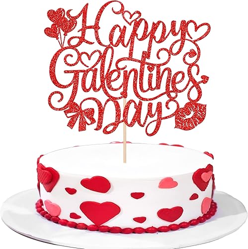 Vista 50 de Rsstarxi 1 paquete de decoración de pastel con purpurina para el día de San Valentín, labios de corazón, flecha de Cupido, para el día de San Diseño