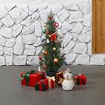 Laiwot 3FT Artificial Cedar Topiary Trees for Outdoors Potted Fake Cypress Trees Faux Evergreen Plants for Home Porch Decor Set of 2