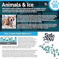 Vista 6 de Safe Paw, derretidor de hielo seguro para perrosniñosplantas con agente de tracción, 8 libras, 100% libre de sal y cloruro, no tóxico, sin daños al