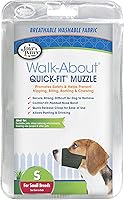 Vista 7 de Four Paws Walk-About - Bozal ajustable para perros medianos, de ajuste rápido, lavable y transpirable, color negro, 1 unidad