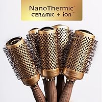 Vista 6 de Olivia Garden NanoThermic - Cepillo térmico redondo de cerámica + iones para cabello, no eléctrico, cepillo profesional para cabello normal a