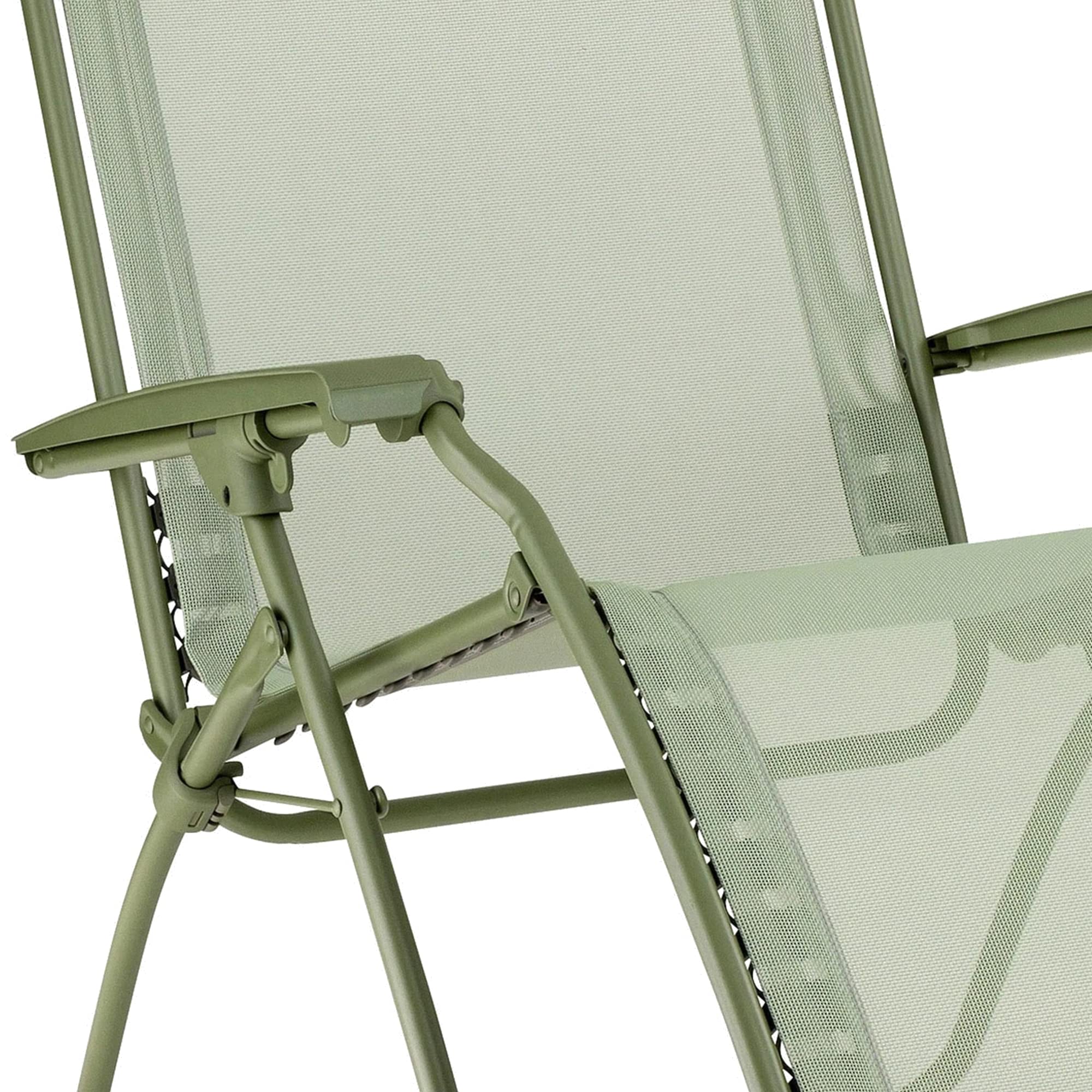 Lafuma MOBILIER - Fauteuil Relax Transat Jardin - Chaise Longue Zéro Gravité - Rclip - Batyline® Iso - Vert Moss - Fabriqué en France - LFM5169_9874 - Garantie 5 Ans - L.88xl.67xH.114cm