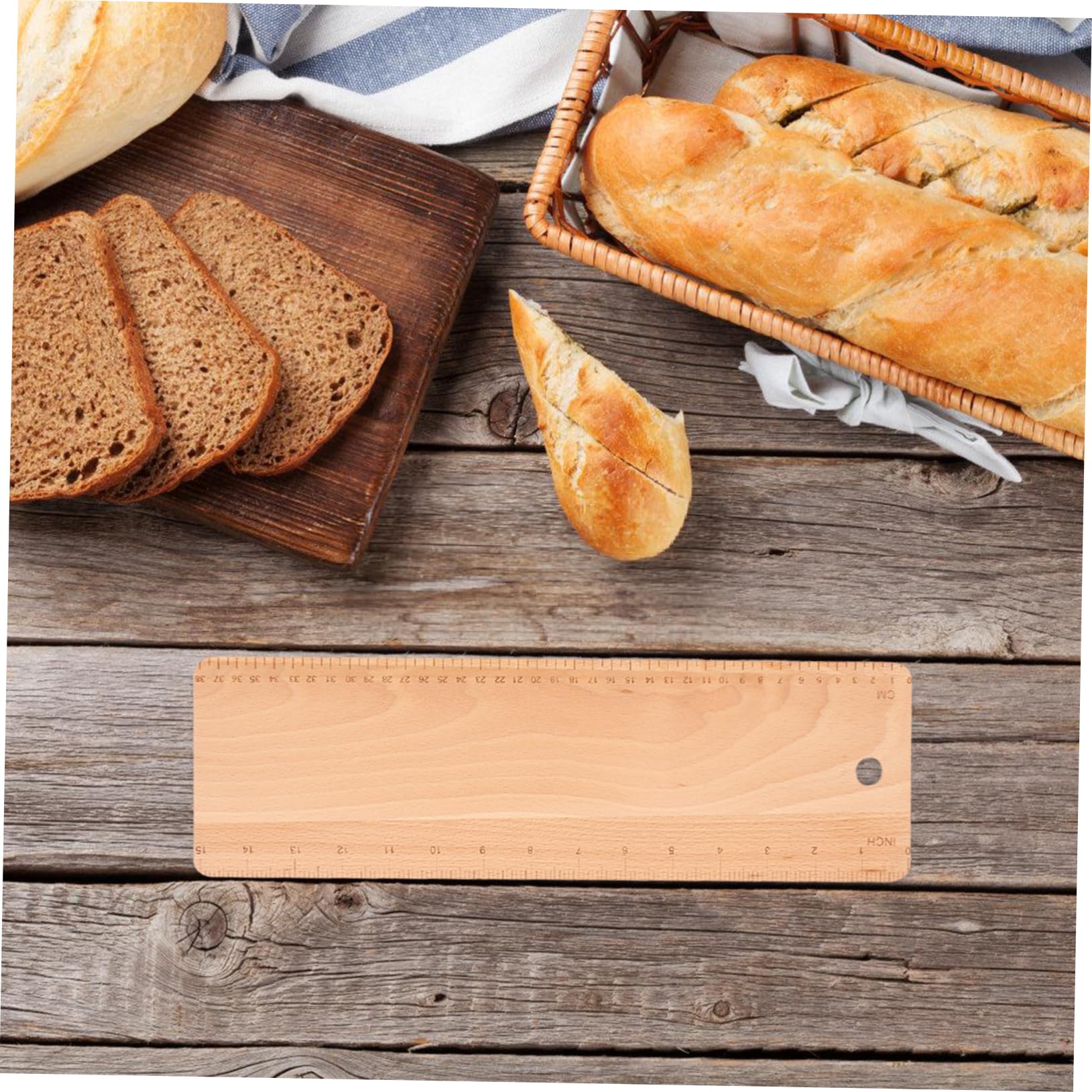 TIDTALEO Planche De Transfert Pour Pâte À Pain Française Pelle À Bois Pour Baguette Surface Lisse Facile À Nettoyer 38.00 X 12.00 X 0.50 Cm Pour Boulangerie Et Cuisson Maison