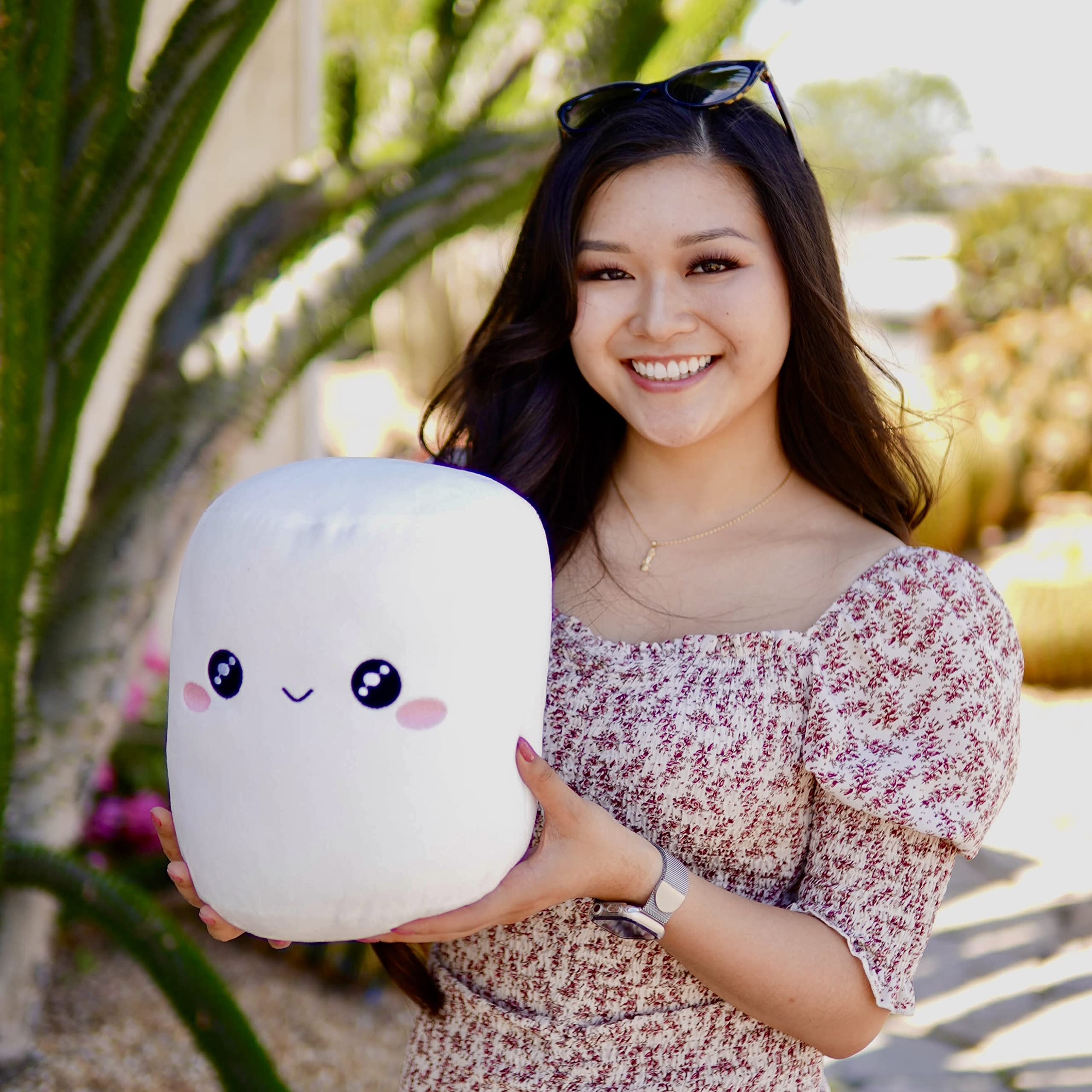 いピンクと白のマシュマロ コレクション用ぬいぐるみデコレーション Amazon.co.jp: Jellycat 面白いピンクと白のマシュマロ コレクション用