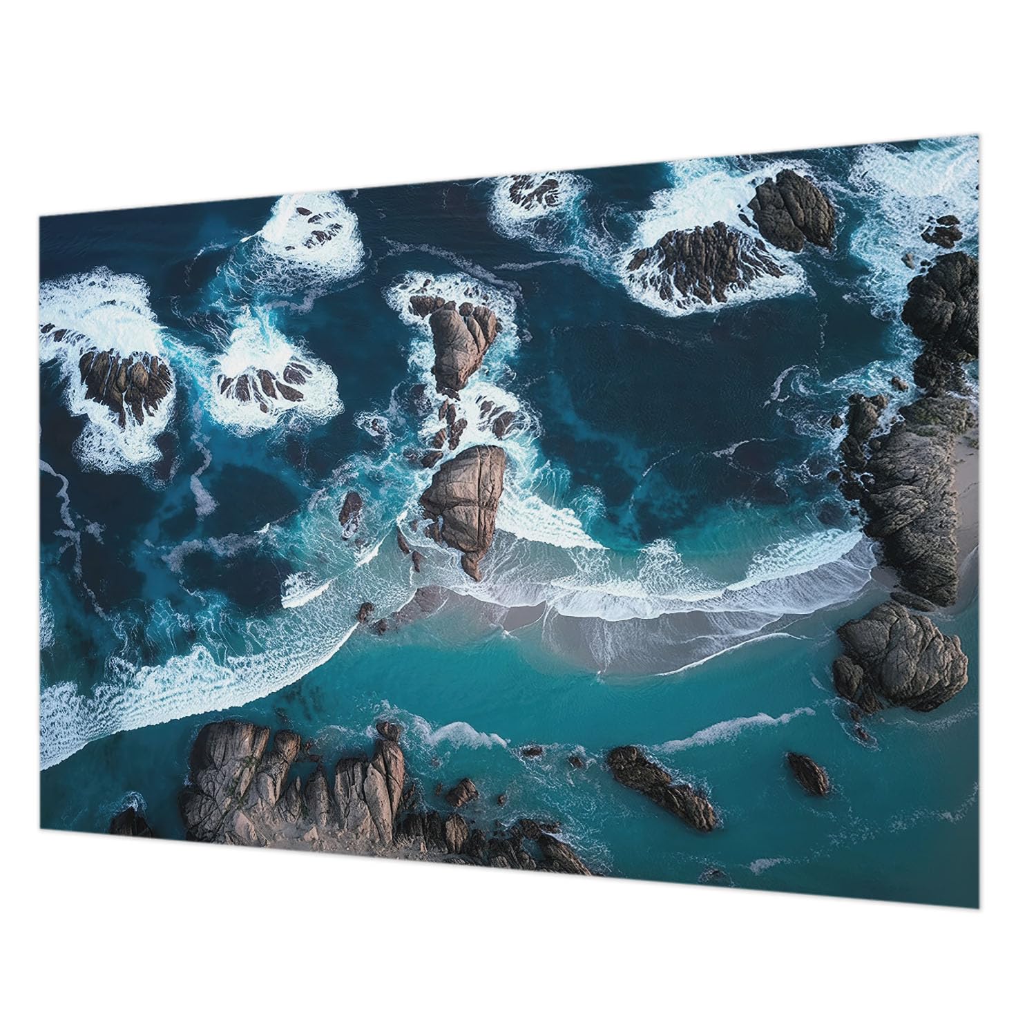 Papier peint vagues océaniques 208x146 cm pour salon et chambre