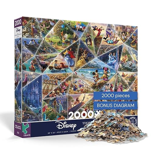 Ceaco - Thomas Kinkade - Disney Collage - 2000 Pieza Puzzle