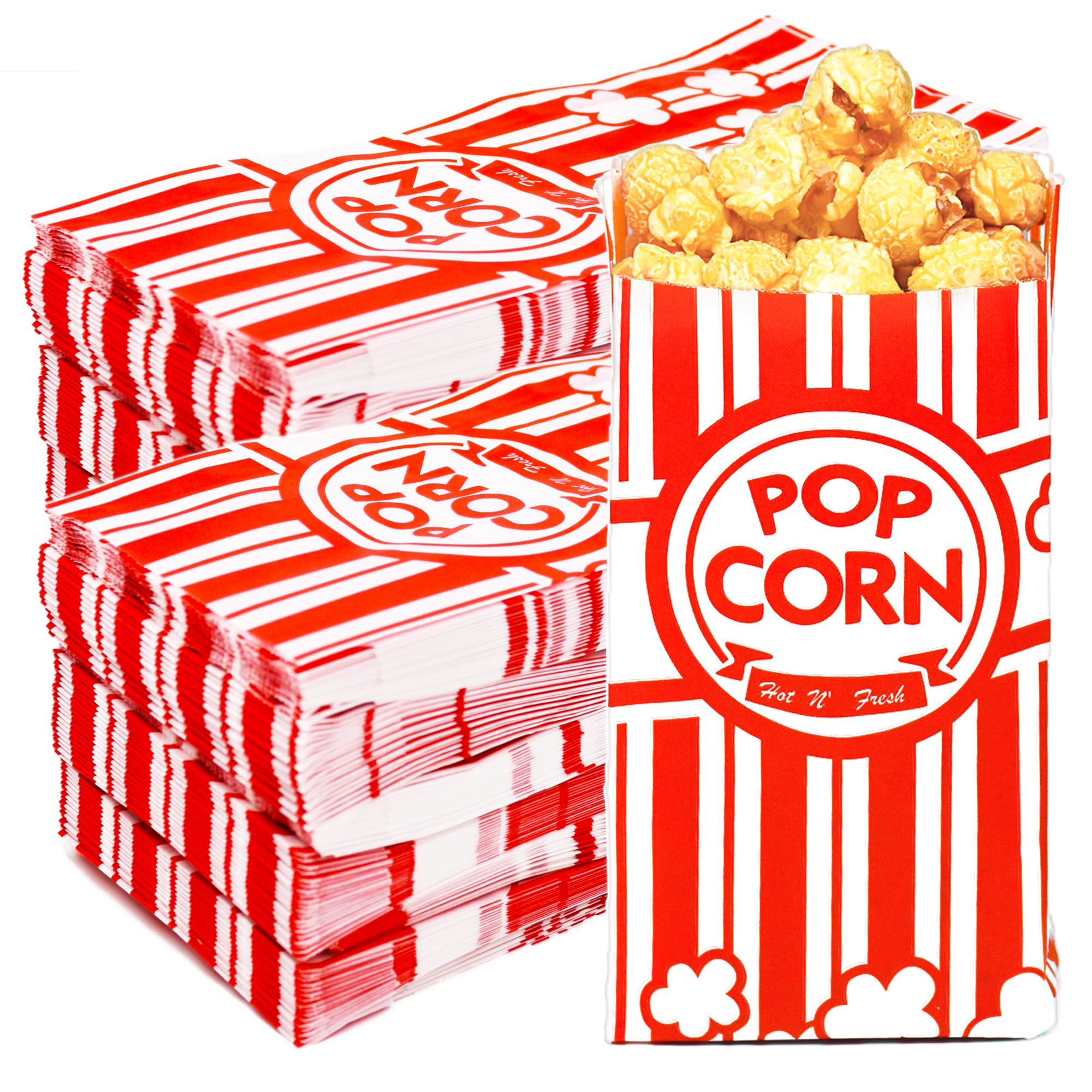 Homrelaxy 1600 Stück Popcorntüten aus Papier, 28 ml, einzelne Portionen, Bulk-Popcorn-Hüllen für Pop-Mais-Maschine, Filmabend, Kino, Karneval, Party, Konzessionen