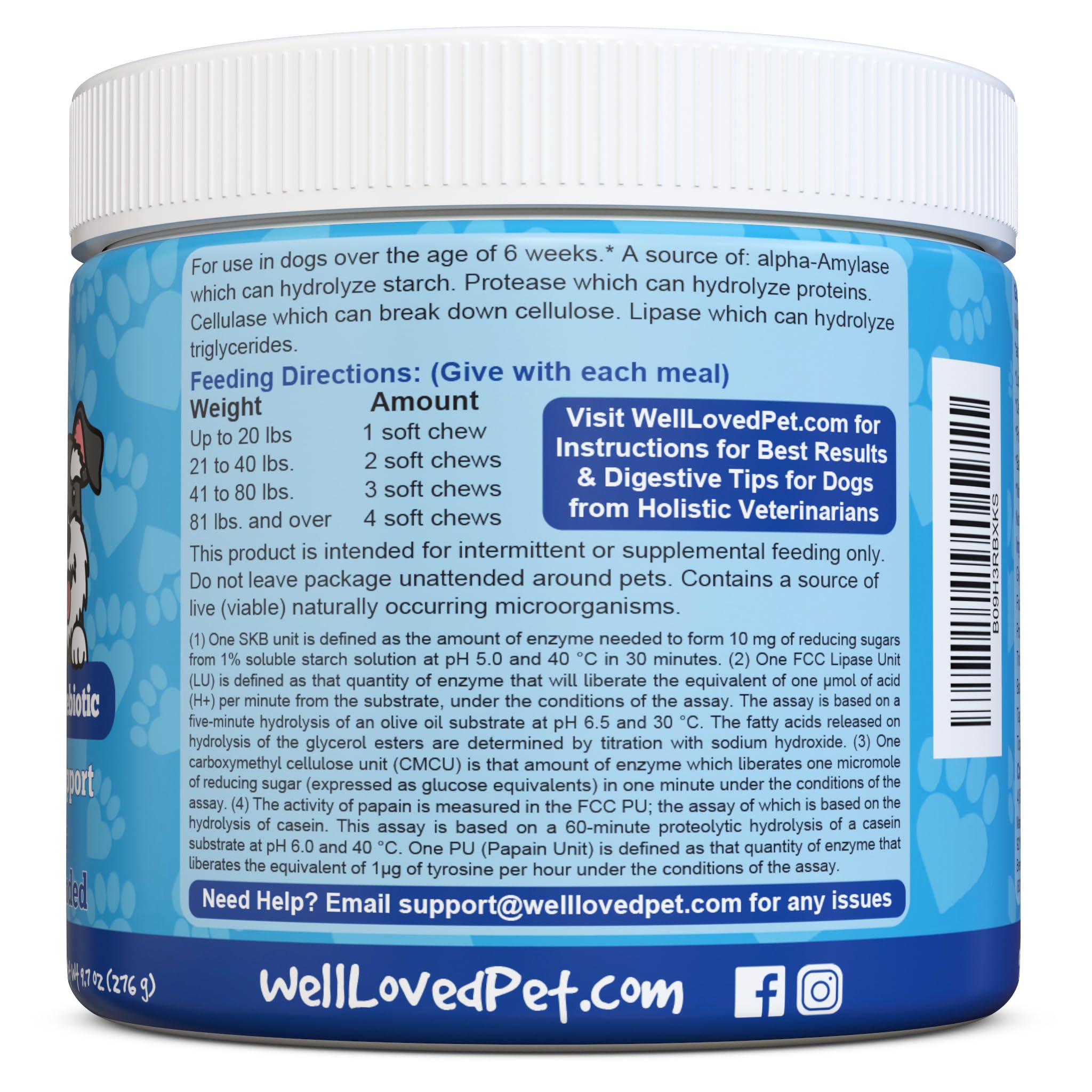 Well Loved Probiotics for Dogs, Dog Probiotics, Made in USA, Vet Developed for Gut Health, Yeast Balance, Itchy Skin, Diarrhea & Gas Relief, Chews with Prebiotic & Digestive Enzymes, Digestive Support - image 8
