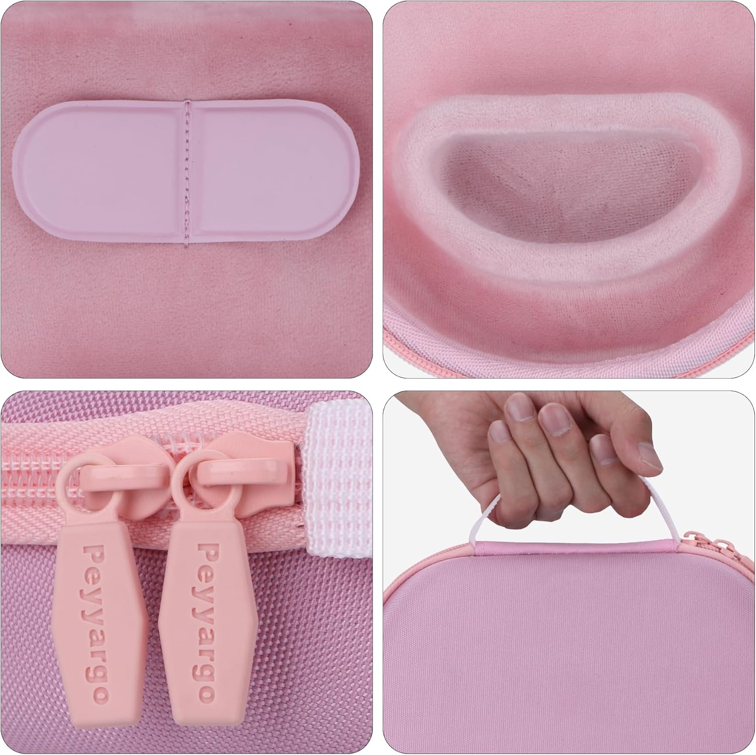 Hard Carrying Case with Sleep Mode Replacement for Apple AirPods Max Wireless Over-Ear Headphones (Pink) - Image 5