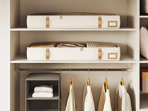 Miniatura 8 de Vailando Contenedores de almacenamiento para debajo de la cama, contenedores de almacenamiento plegables para mantas, edredón y ropa de temporada, 6