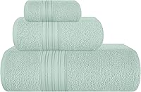 Vista 14 de BOUTIQUO Juego de 2 toallas de baño 100% algodón de 28 x 55 pulgadas, toallas de baño grandes ecológicas, compactas, de secado rápido, ligeras