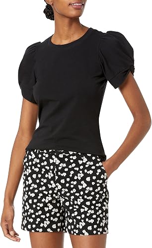 Confezione Da 5 Magliette Donna A Manica Corta – Girocollo, Morbide, Adherenti, In Viscosa Ed Elastan, Taglie Comode