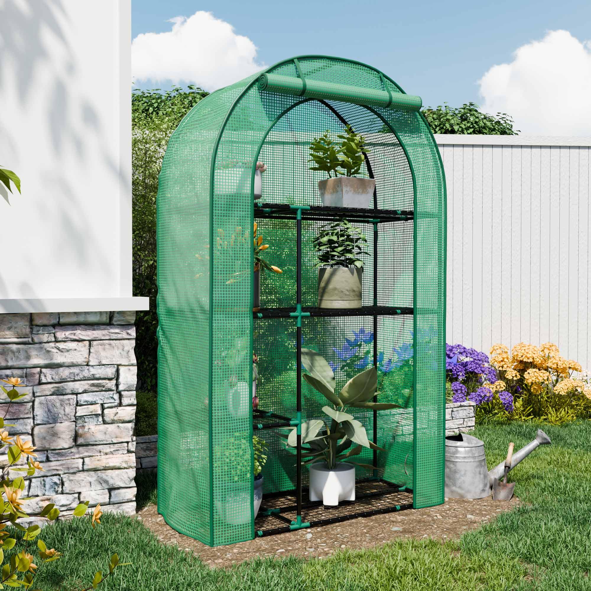 【新品】NEIGHBORHOOD SRL . MINI GREENHOUSE Amazon.com : Esbaybulbs Mini Greenhouse with PVC Cover and