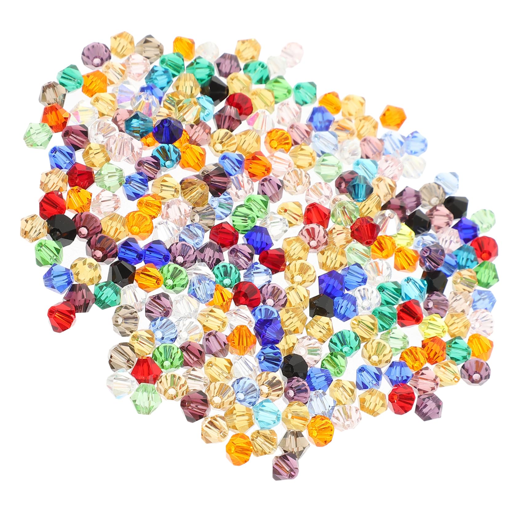 VILLCASE 4sets Cuentas Para Manualidades Perlas Redondas Verter Abalorios Sueltos Manualidades Con Abalorios Cuentas Pequeñas Para Hacer Pulseras Para Hacer Pulseras Vidrio 280pcs*4
