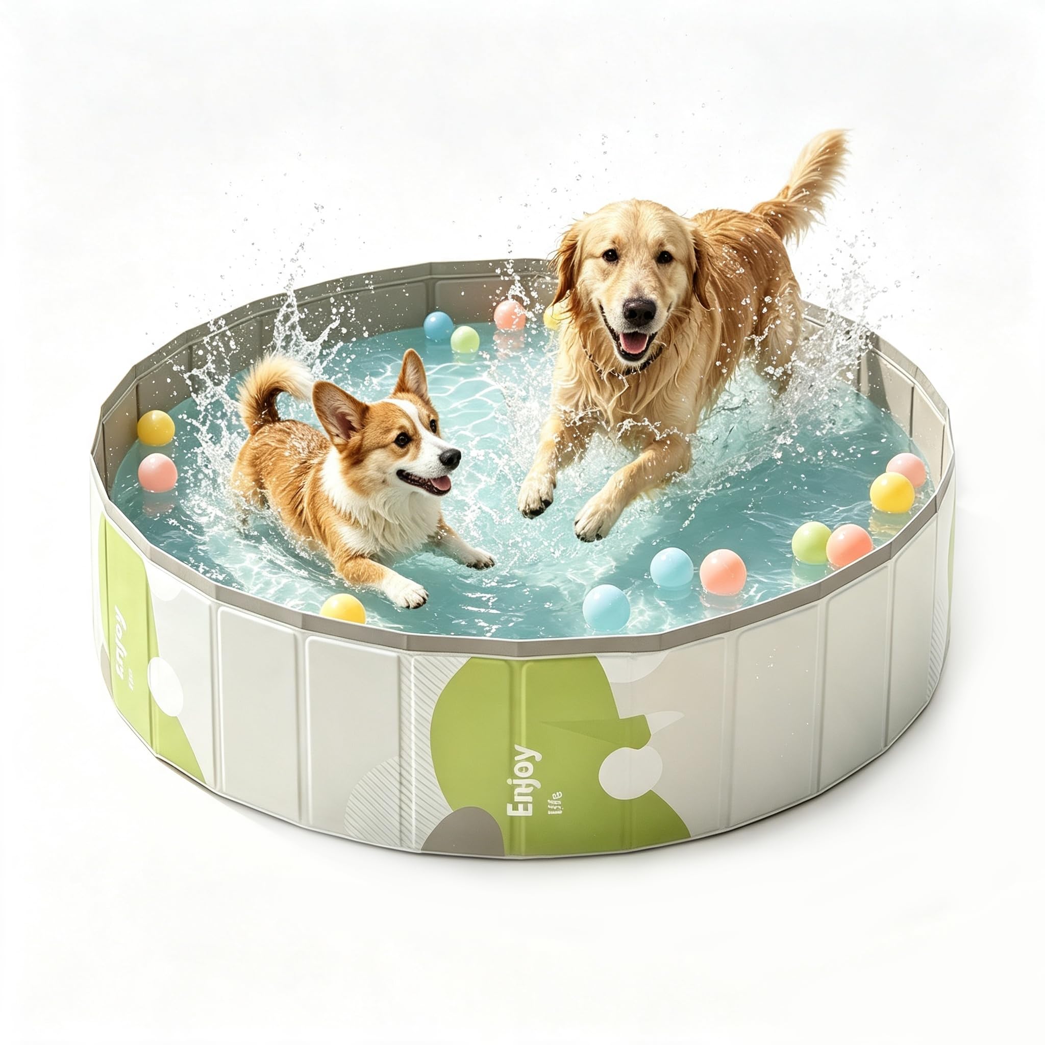 Dog Pool Foldable Dog Padding Pool Portable for Pets (120 * 30cm)