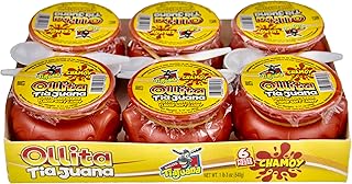 Ollita Tiajuana - Mini-Pot Chamoy Flavor Soft Candy: Dulce Suave Sabor Chamoy