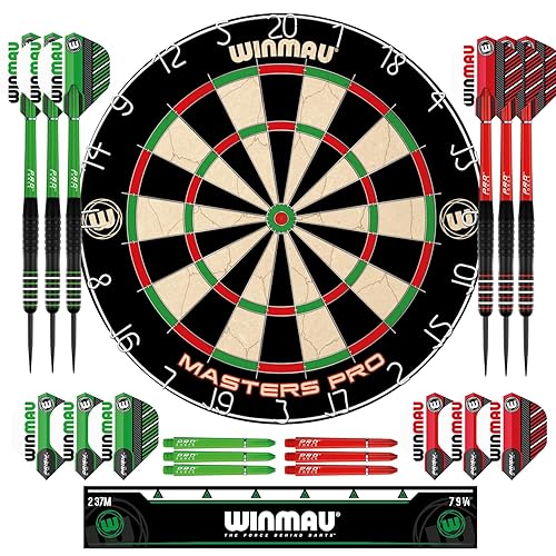 Darts - Masters Pro Premium Bristle Dartboard Set - Includes