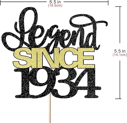 Miniatura 2 de Migeaks Legend since 1969 - Decoración para tartas, hombres y mujeres animan a los 55 años de edad, decoración de pasteles de feliz cumpleaños,