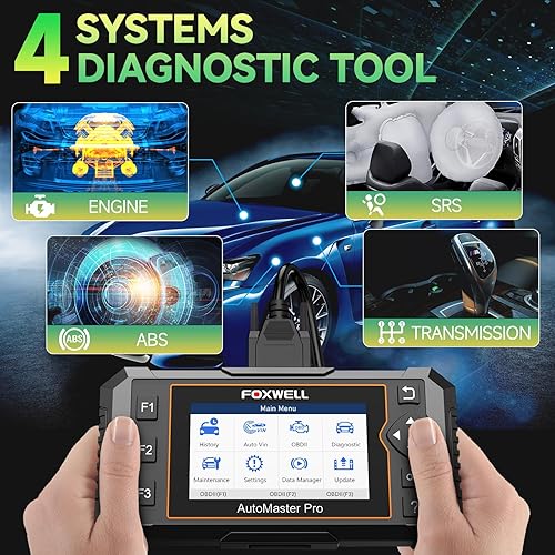 Miniatura 3 de FOXWELL NT614 Elite OBD2 escáner con 5 reinicios ABS sangradocalibración SASaceiteEPBacelerador + OBD2 OBD II 16 pines macho a hembra extensión de