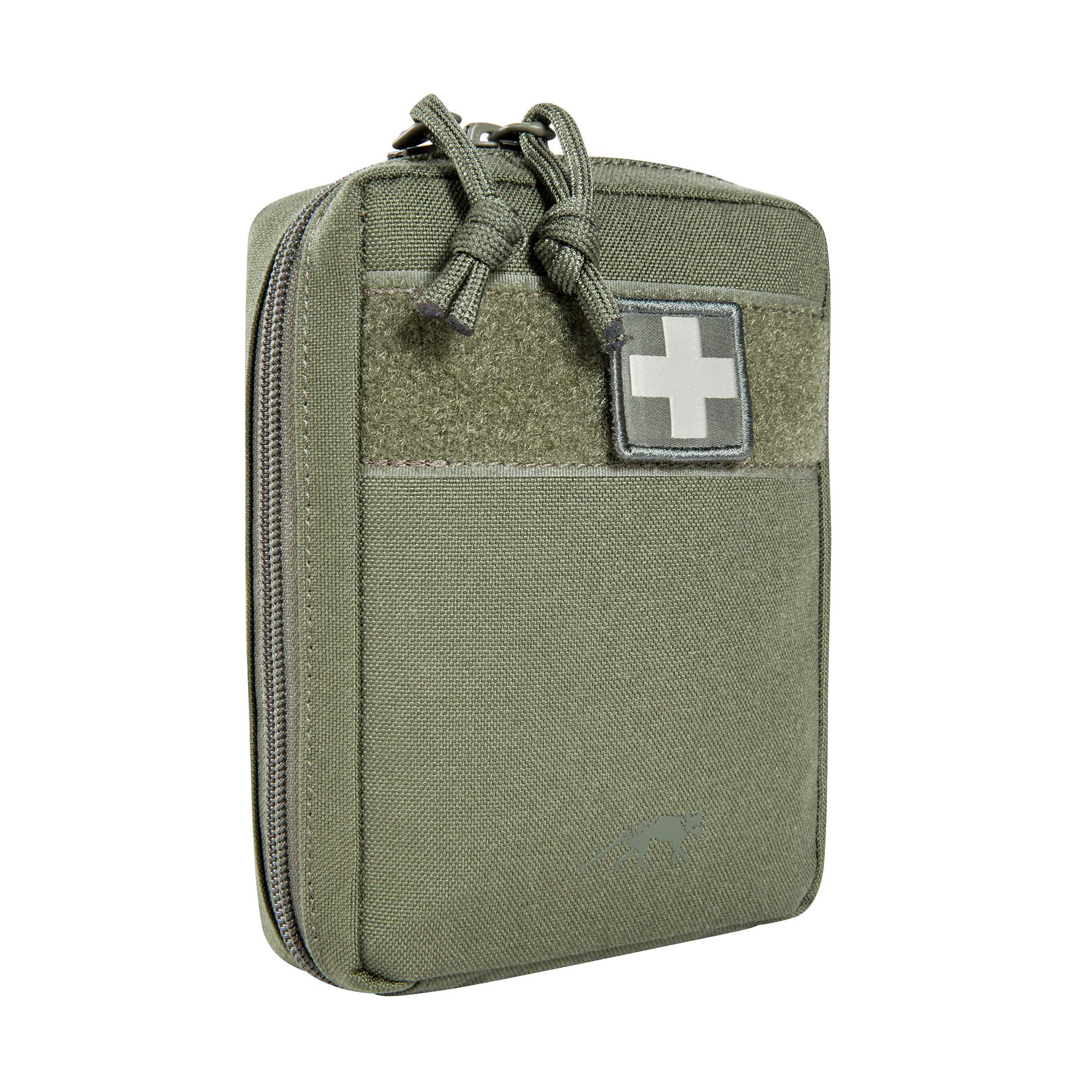 Tasmanian Tiger TT First Aid Basic Molle - Set di primo soccorso leggero con sistema Molle per viaggi e casa, ideale per escursioni, trekking, ciclismo, ufficio, verde oliva