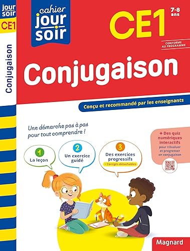 Conjugaison CE1 - Cahier Jour Soir: Conçu et recommandé par les enseignants
