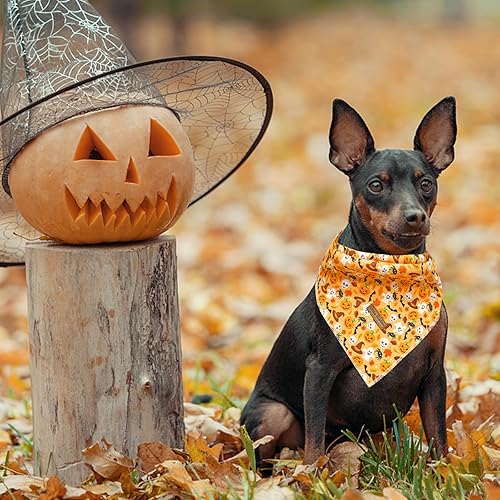 Miniatura 5 de Pañuelo de otoño para perro, 1 bufanda de Halloween para perro, bufandas para perros, bufanda para mascotas, pañuelo para mascotas, bufandas