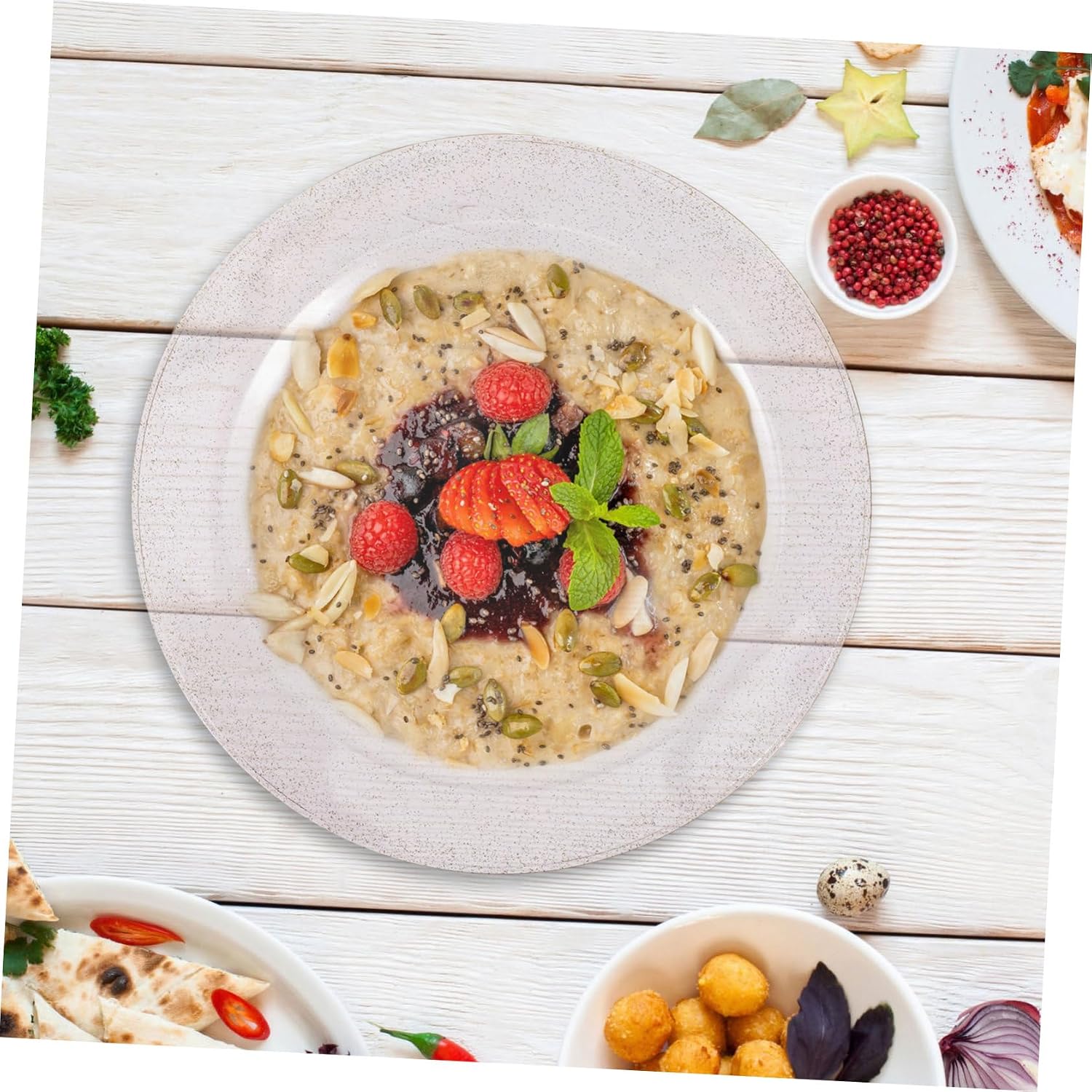 25pcs Foil Disposable Dessert Plates Elegant Party Plates for Serving Desserts for Weddings Birthdays and Camping Events