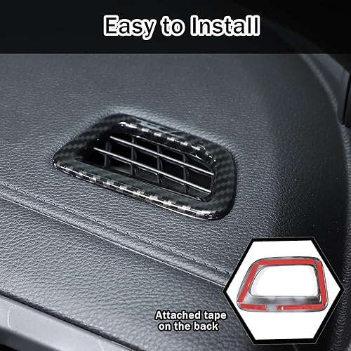 Miniatura 5 de 2 cubiertas de marco de salida de aire superior para Honda Pilot 2016-2022Honda Ridgeline 2017-2023Honda Passport 2019-2023, accesorios ABS (patrón