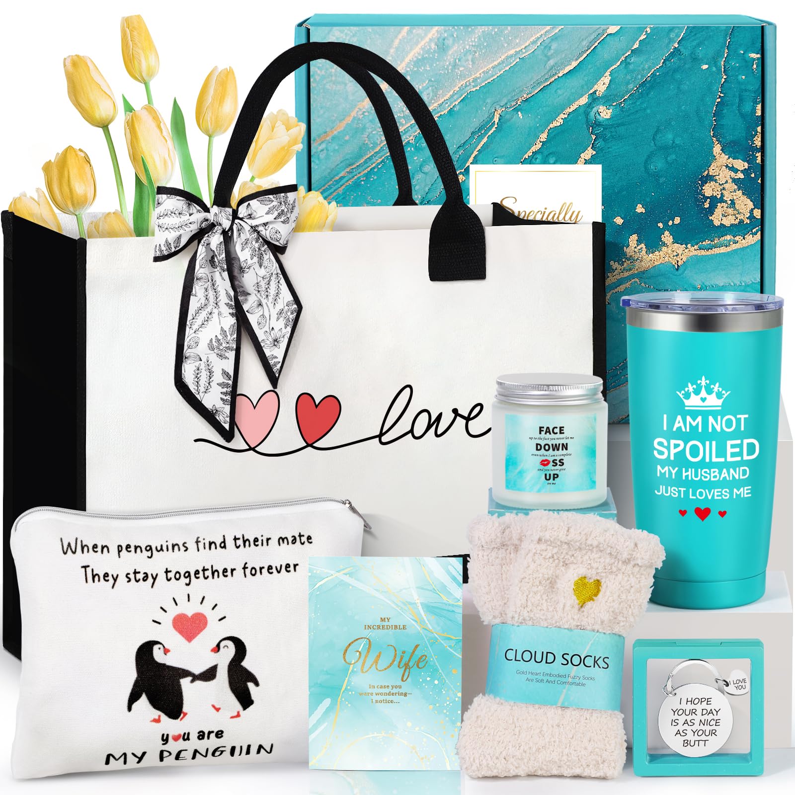 Suhctuptx Gifts for Wife Christmas Gift Birthday Ideas, Wedding Anniversary Valentines Day Gift for Women i Love You Her