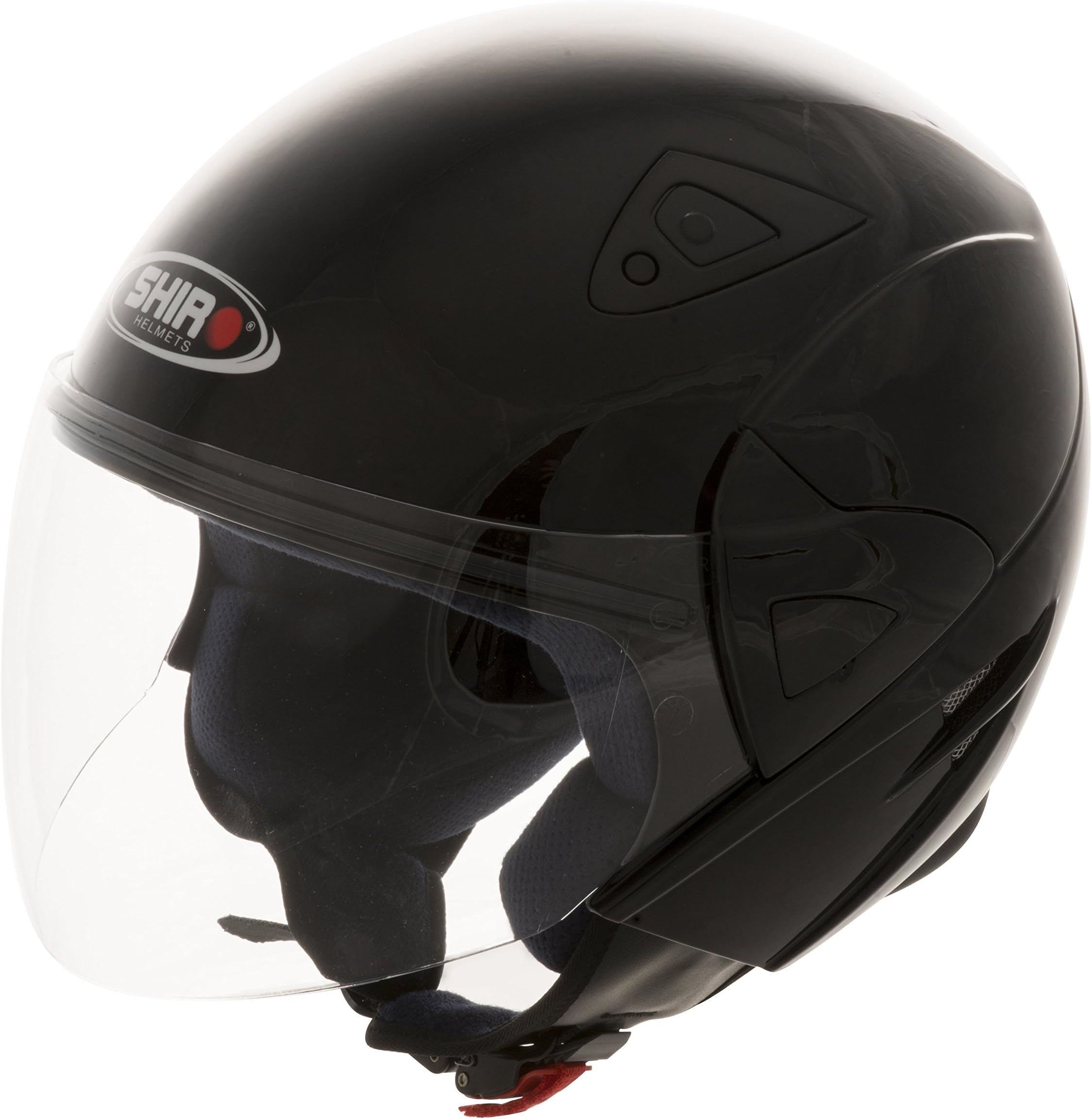 Shiro60010 Jet Helmet SH60, Black Small Black