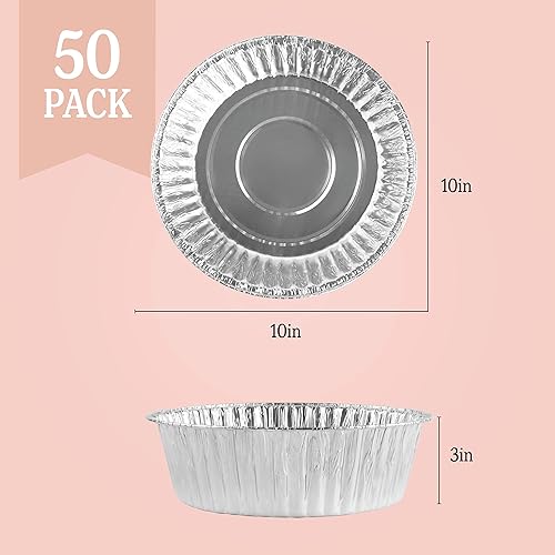 Vista 44 de PLASTICPRO Moldes redondos de 3.5 pulgadas para magdalenas, moldes desechables de aluminio, aptos para congelador y horno, paquete de 50