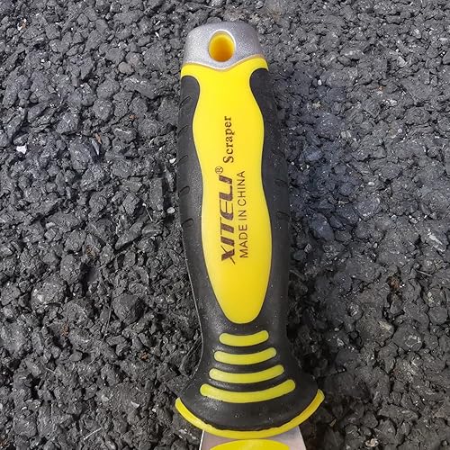 Miniatura 4 de Paquete de 6 espátulas de masilla de 2 pulgadas, cuchillos de masilla con mango ergonómico de plástico para pegar pintura, pared, piso, azulejos,