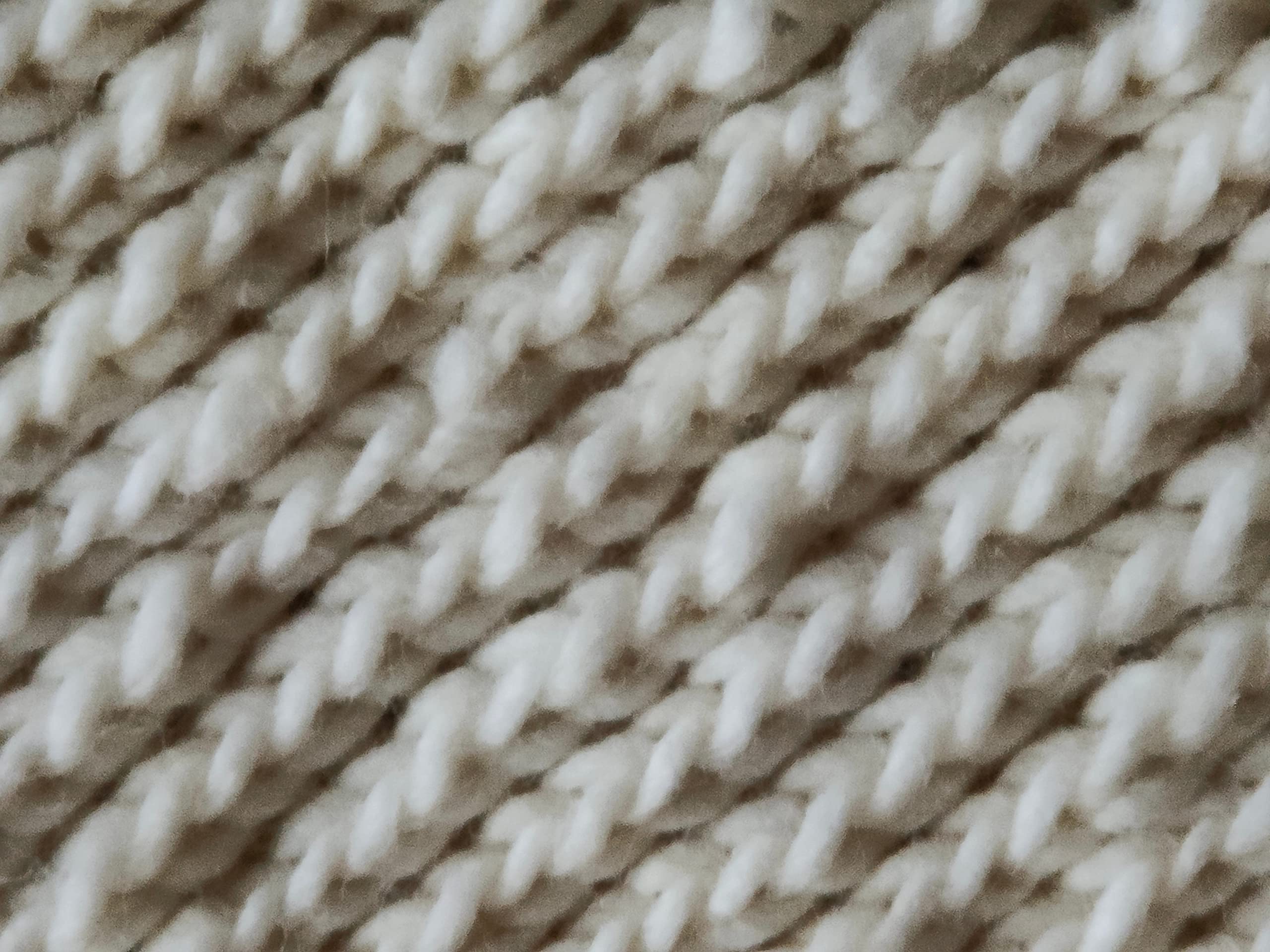 Wollschal Loop XXL ca. 122 cm lang Schal handgestrickt wollweiss/grau Schlauchschal Loopschal Rundschal Schlauchtuch gestrickt