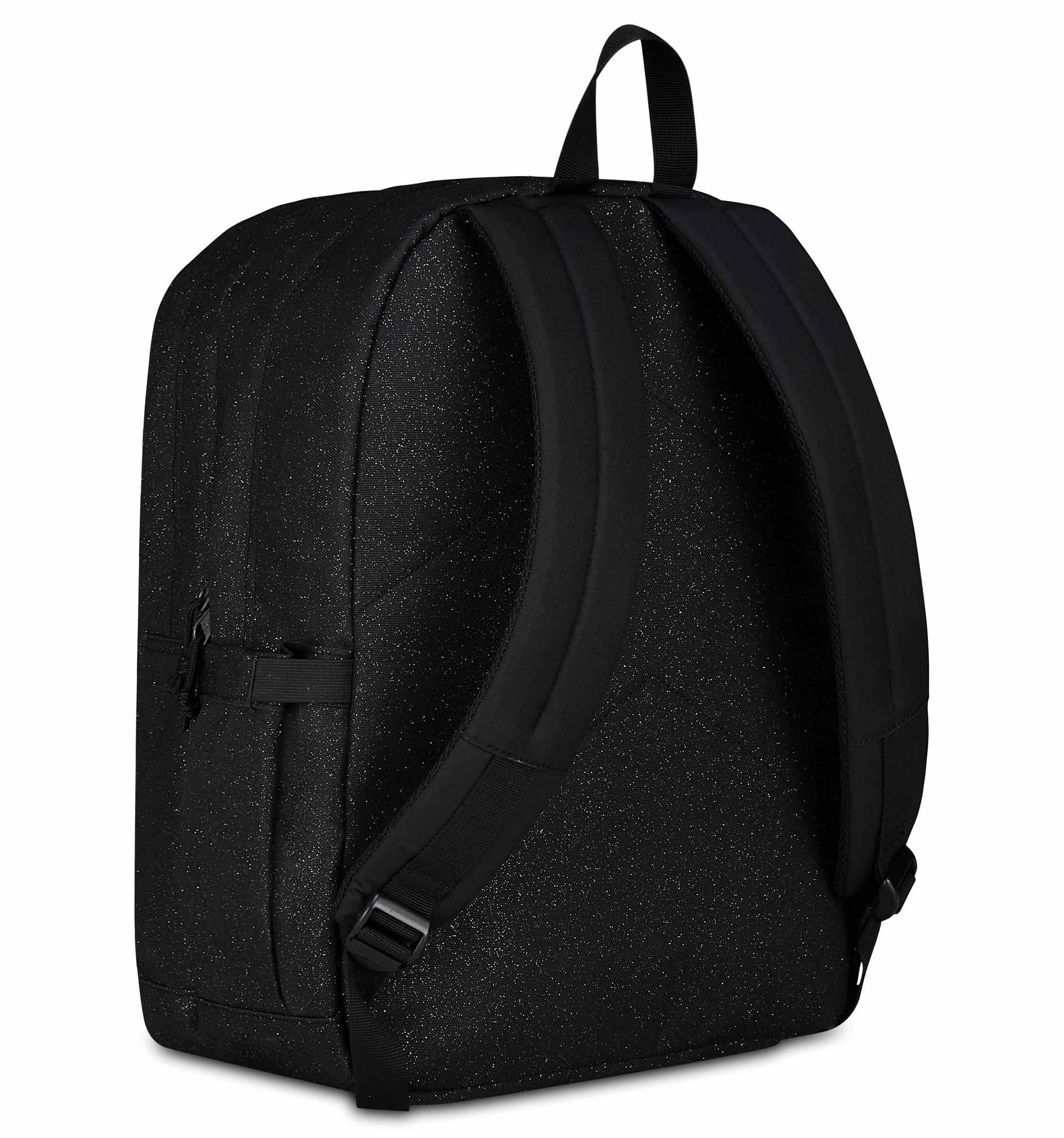 Invicta Jelek Zaino Scuola Media Ragazza, Scuola Elementare, Scomparto PC, Tasca Borraccia, nero scintillante