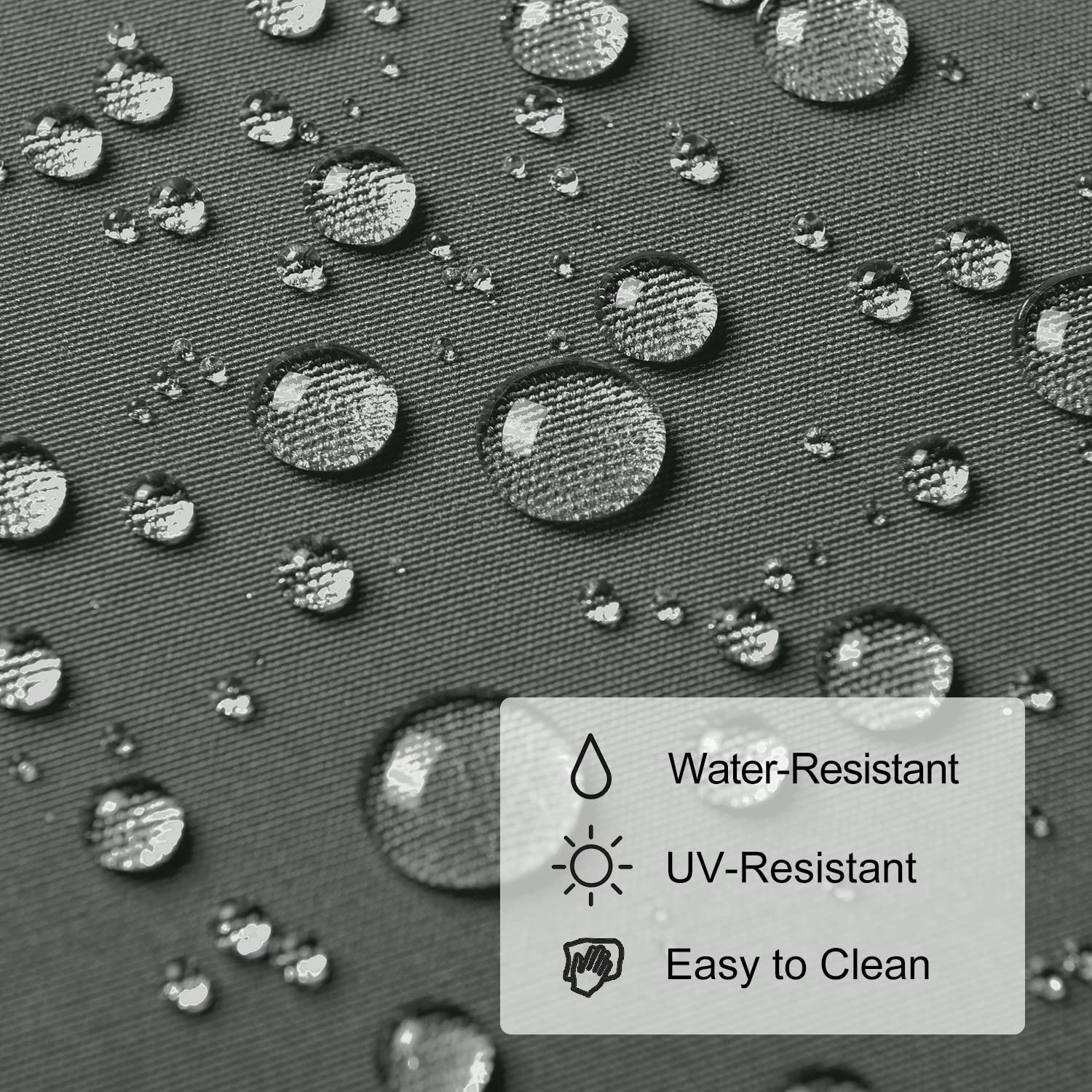 downluxe Outdoor Chair Cushions, Waterproof Tufted Overstuffed U-Shaped Memory Foam Bench Cushion for Swing Loveseat Patio Funiture, 44" x 19" x 5", Dark Grey, 1 Pack