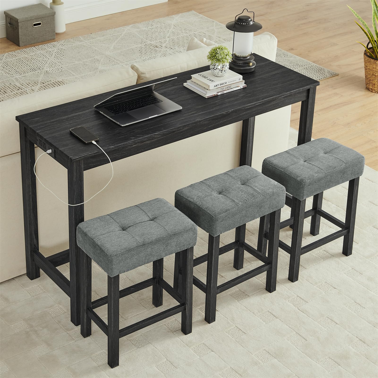 YWUFUART Bar Table Set