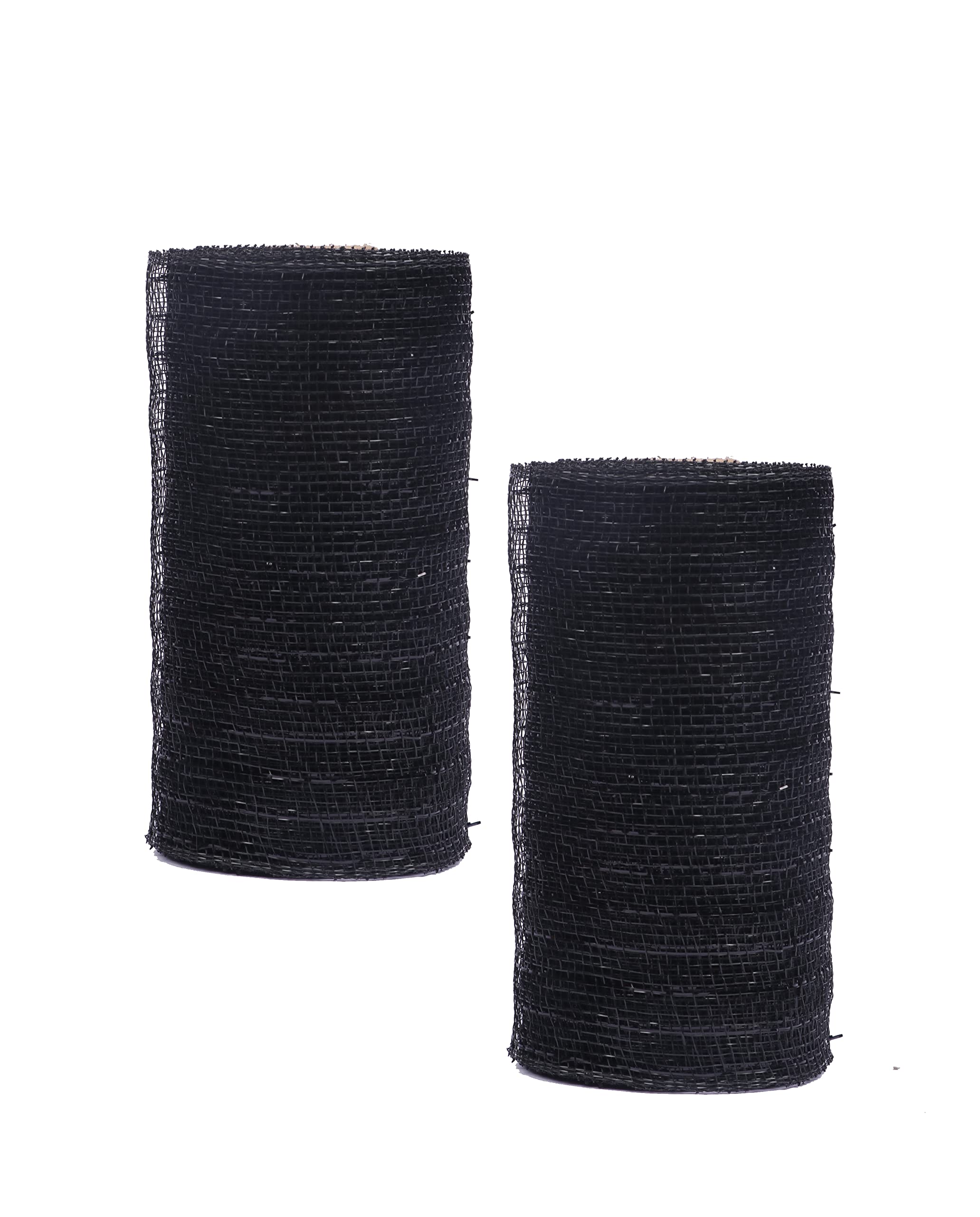 Maille métallique noire YYCRAFT de 15,2 cm pour sublimer vos couronnes de Noël et décors de table