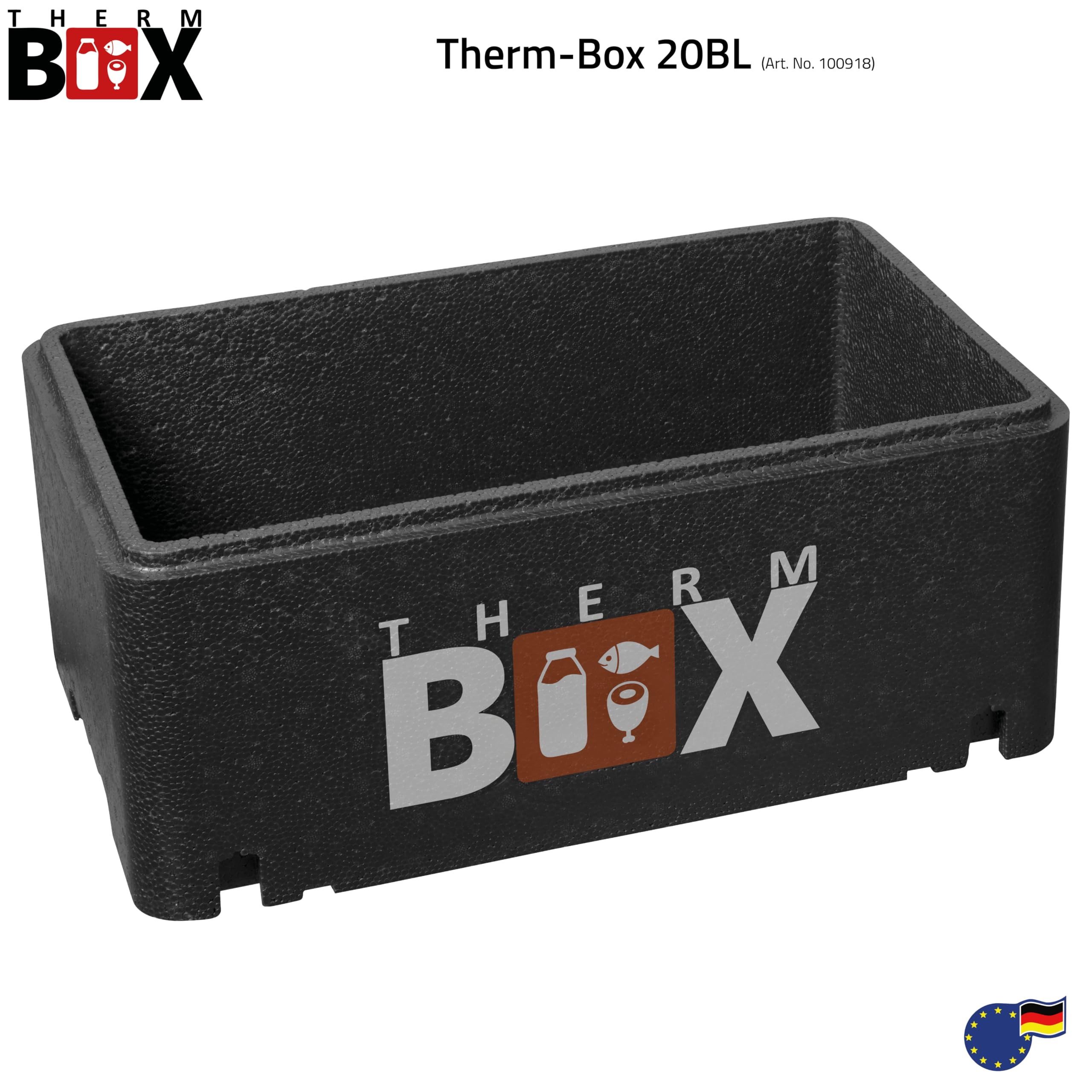 Therm Box Thermobox Medium Boîte Isolante de 20 litres Thermobox Keep Warm Box Cooler Styrofoam Box 20BL Intérieur : 45x25x17cm Réutilisable | Boîte isotherme réutilisable