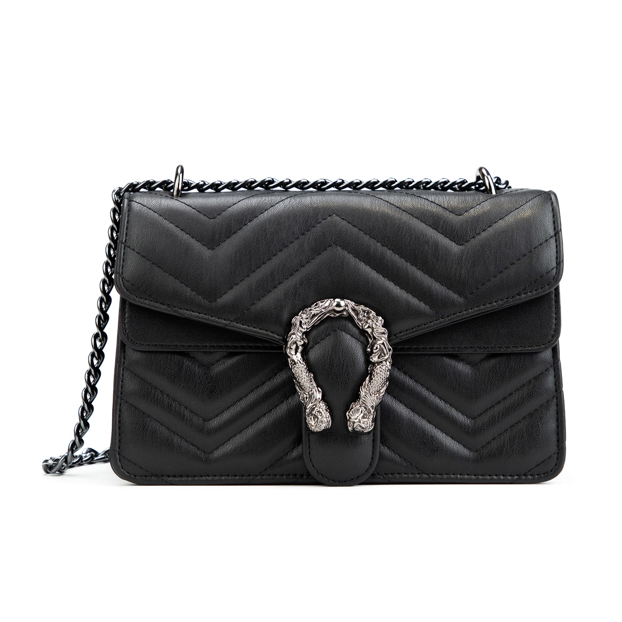 JBB Crossbody Shoulder Purses Women Snake-Printed Leather Evening Clutch Chain Strap Small Satchel Bags
