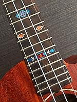 Vista 5 de Jockomo - Adhesivo para ukelele con incrustaciones de marca de posición nativo americano (TR)