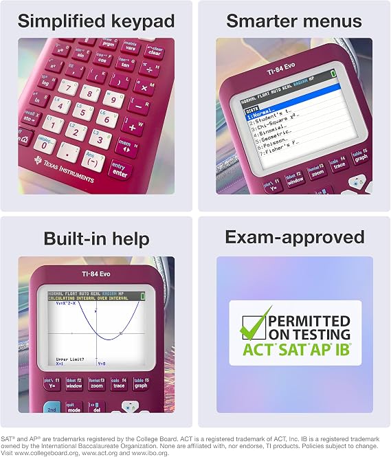 Texas Instruments Graphing Calculator | Intuitive Icon-based Homescreen, USB-C Charging, Python Programming, Faster Performance, Bigger Graphs than TI-84 Plus CE