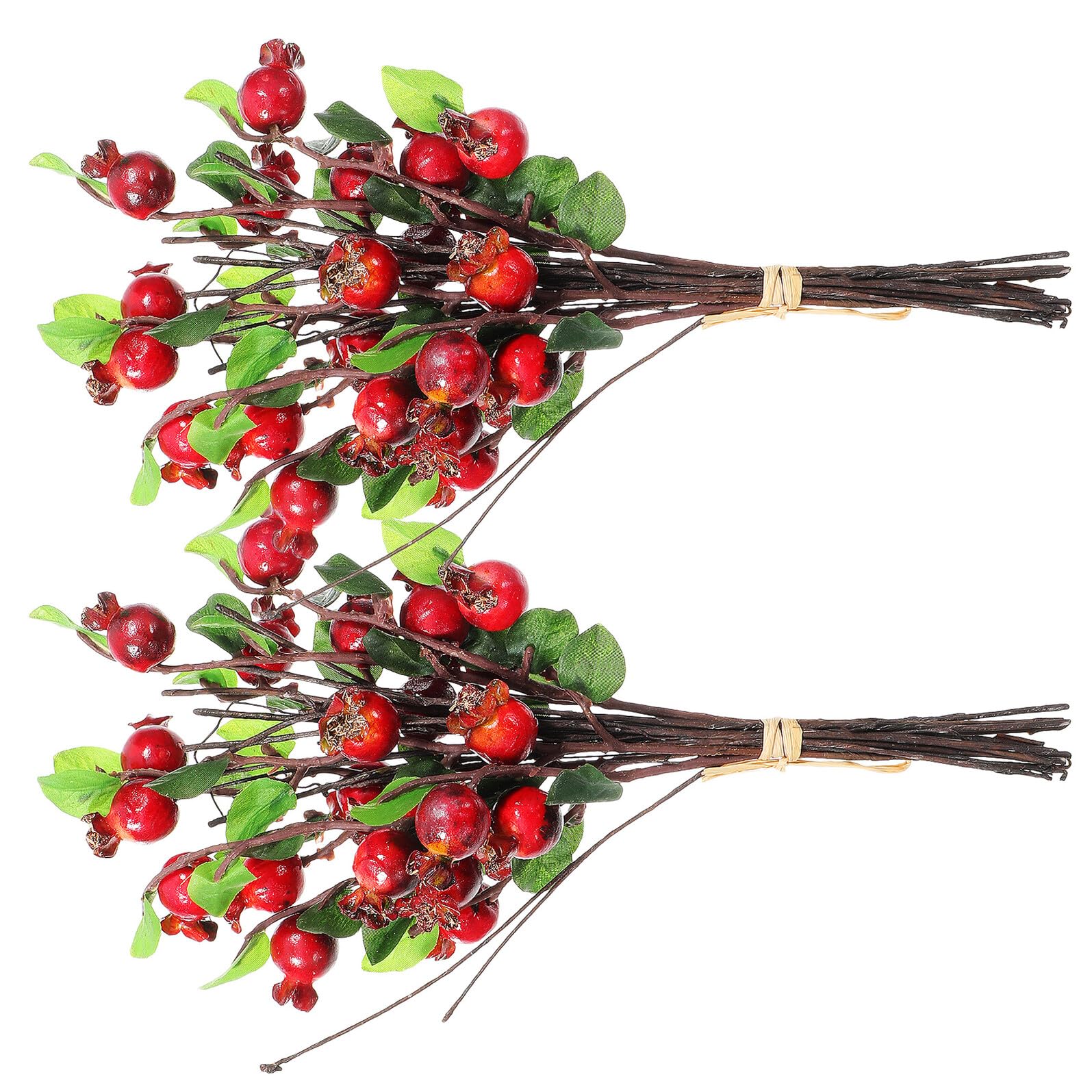 Branches artificielles réalistes rouges pour raviver un intérieur sombre sans entretien