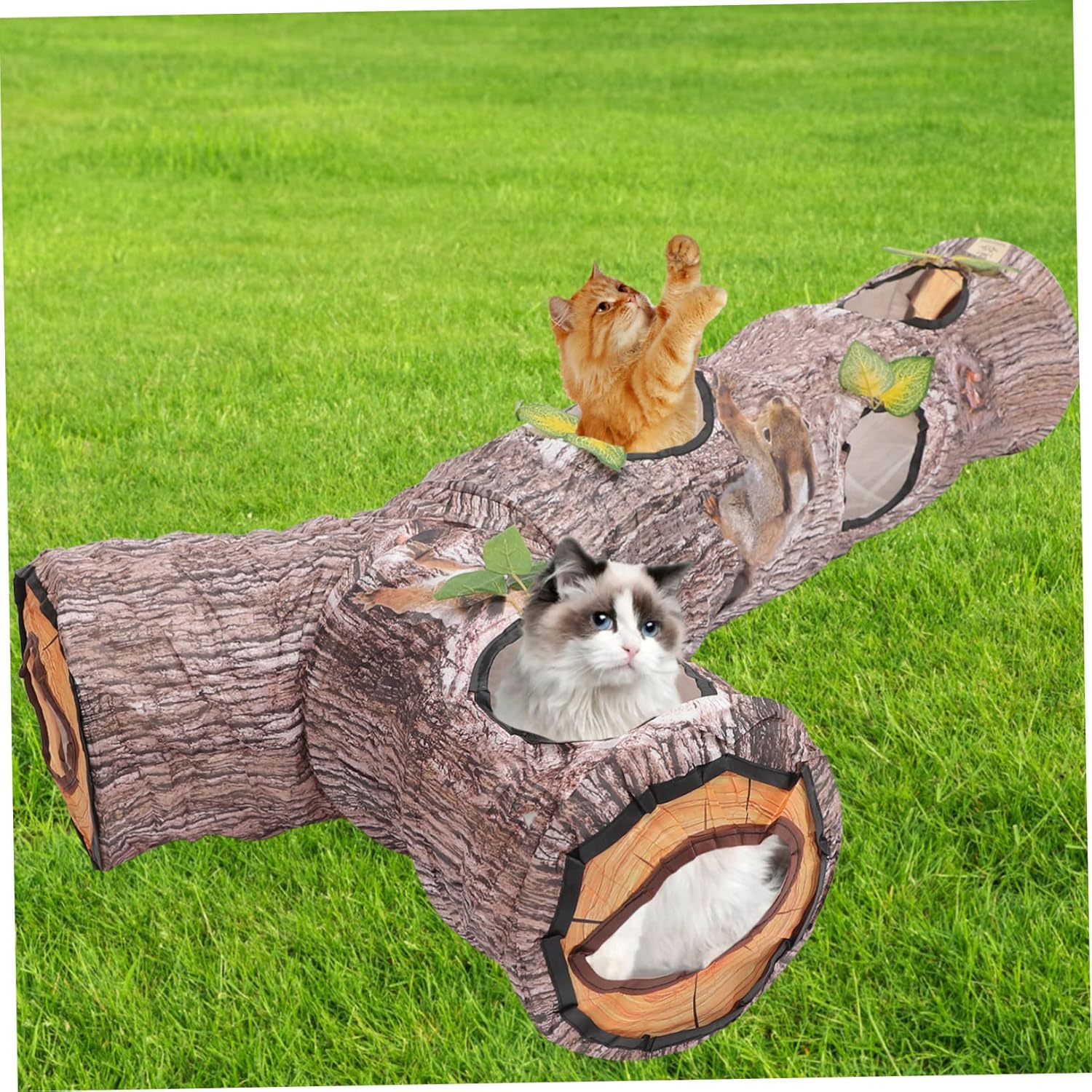 1pc Pet Cat Tunnel Tree Pattern Cat Toy Indoor Playhouse Engaging Exploration Interaction for Toy