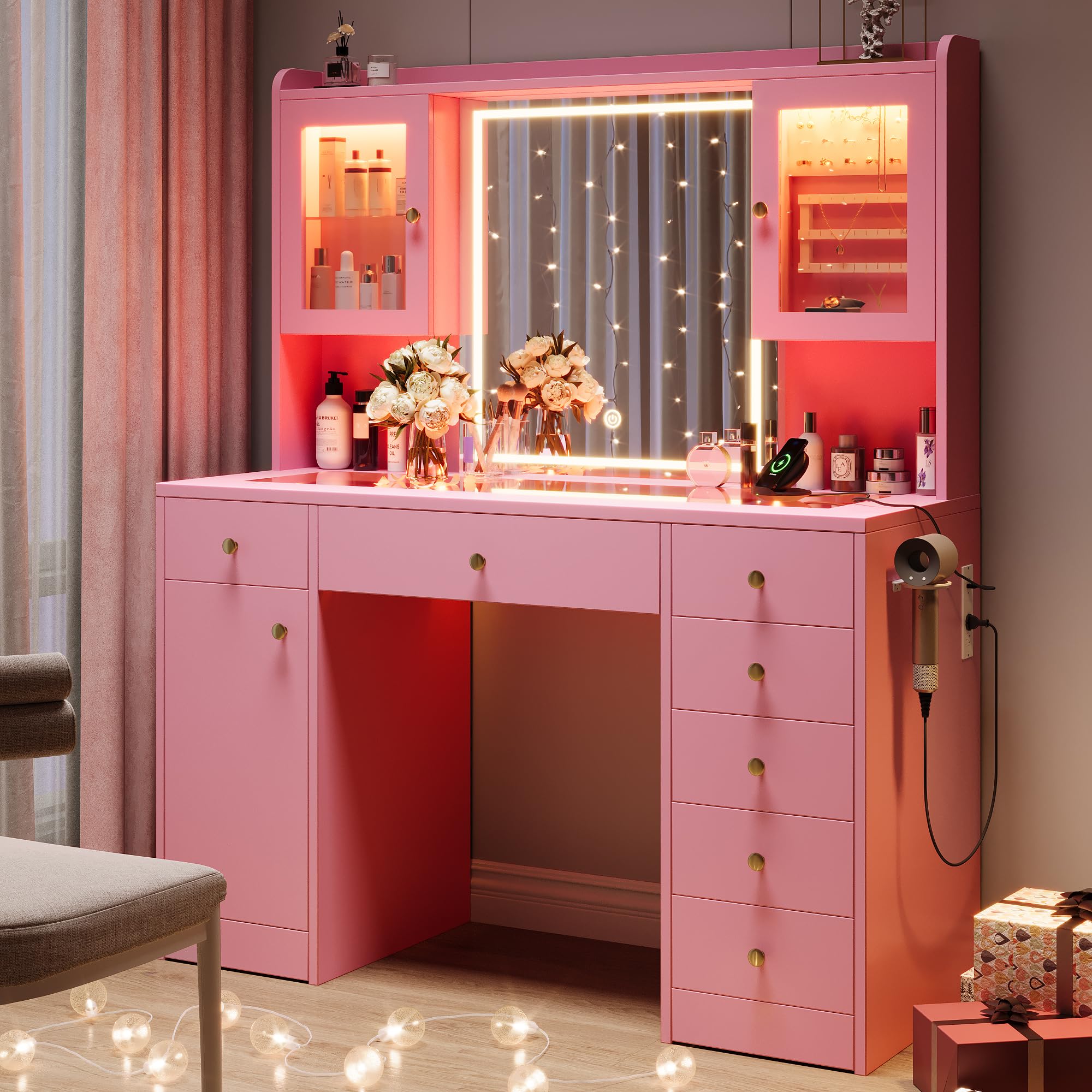 green emerald velvet dress Exclusive Dressing Table & Hollywood Mirror | Dressing Table