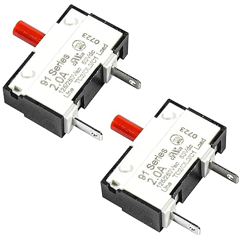 Miniatura 8 de HQRP Disyuntor térmico de empuje para restablecer serie 91 compatible con Dyson 914592-01 DY-91459201 DC25 Aspiradora vertical 125VCA 250VCA 50VDC