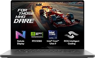 ASUS ROG Zephyrus G16,Intel Core Ultra 9 285H Gaming Laptop(RTX 5080-16GB/120W TGP/32GB/…