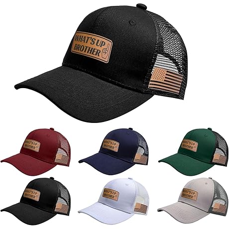 What's Up Brother Funny Trucker Hat, Baseball Snapback Cap