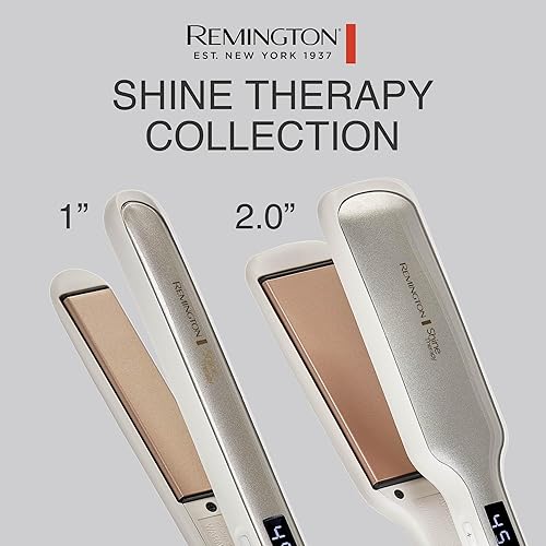 Miniatura 3 de REMINGTON Shine Therapy - Plancha para el cabello con infusión de aceite de argán y queratina de 1 pulgada plancha plana